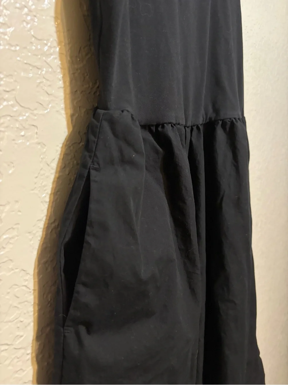 J. Crew Black Sleeveless Midi Dress